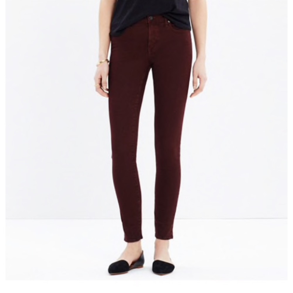Final Sale Madewell garment dyed skinny skinny